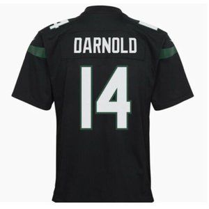 NWT Nike New York Jets Youth NFL Sam Darnold Game Jersey Black Sz L